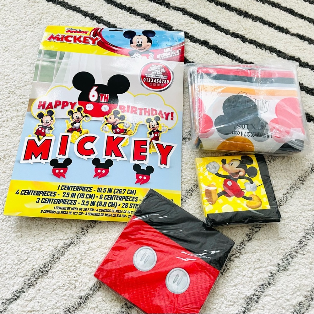 All New Mickey Mouse Birthday Party Supplies Set‎